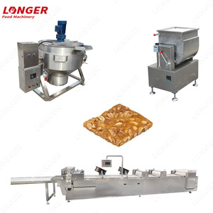 Linea di Produzione Semi-Automatica Professionale per Taglio di Croccante di Arachidi, Macchina per Barrette di Torrone, Cereali, Granola e Proteine - Product Image 3