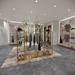 Trung Quốc Nhà sản xuất của thanh lịch gỗ kiosk cửa hàng quần áo Showcase thiết kế truy cập cho cửa hàng may mặc hiển thị - Product Image 5
