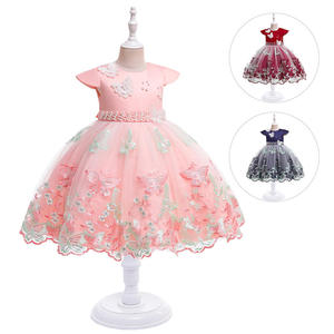 Robe de princesse de style occidental en satin pour filles, robe de fête d'<span class=keywords><strong>anniversaire</strong></span>, mélange de coton, maille douce, <span class=keywords><strong>6</strong></span> <span class=keywords><strong>ans</strong></span> - Product Image 4
