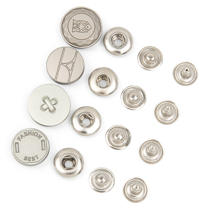 กระดุมแป๊กเสื้อผ้าแบบสแนปสี่ชิ้น ผลิตจากโลหะผสมสังกะสี เป็นมิตรกับสิ่งแวดล้อม พร้อมโลโก้สั่งทำได้ - Product Image 2