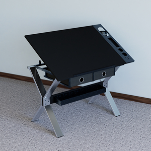 <span class=keywords><strong>Table</strong></span> <span class=keywords><strong>de</strong></span> <span class=keywords><strong>dessin</strong></span> <span class=keywords><strong>industrielle</strong></span> en métal Kidomena, nouveau style, avec pieds réglables, pratique pour l'art et le travail - Product Image 4