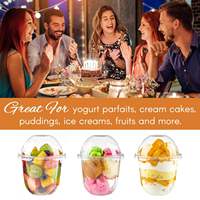 Gobelets jetables en plastique PET transparent avec logo personnalisé pour smoothies, boba, bubble tea, café glacé, capacité 18 oz, pour fêtes, lot de 1000