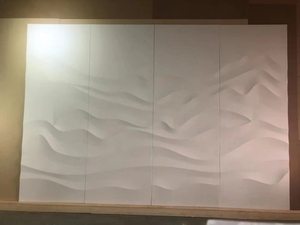 Hiện đại Châu Âu tối giản 3D hình nền phong cách cổ điển khắc ba chiều tường Bảng điều khiển không thấm nước chống cháy nhà tường bảng - Product Image 3