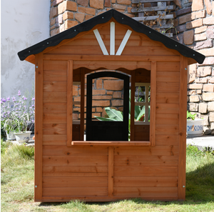 <span class=keywords><strong>Casa</strong></span> de juegos duradera para niños, caseta de distribución de <span class=keywords><strong>madera</strong></span> para exteriores - Product Image 5