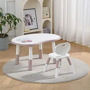 Children's Peanut Table Adjustable Learning Tables Baby Drawing Reading Baby Toddler Table And Chair Set