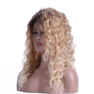 Perruque synthétique longue et bouclée, parfumée et charmante, 9360-A4, cheveux bouclés africains, perruque de couleur dégradée pour femmes - Product Image 4