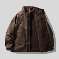 Veste de travail épaisse haut de gamme Detroit pour homme, doublée polyester, avec fermeture éclair et badge frontal, idéale pour l'hiver et les températures froides