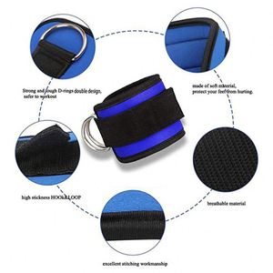 Accessoires de gym Musculation Fitness Sangles de cheville rembourrées en néoprène pour machine à câble Protection complète - Product Image 4