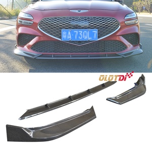 3 Piezas de Fibra de Carbono, Estilo APM, Protector de Parachoques Delantero, Alerón Inferior, Divisor Delantero para Hyundai Genesis G70 2017-2020 - Product Image 2