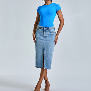 T-<span class=keywords><strong>shirt</strong></span> de <span class=keywords><strong>sport</strong></span> <span class=keywords><strong>respirant</strong></span> à manches courtes pour <span class=keywords><strong>femme</strong></span>, coupe ajustée, avec logo personnalisé, idéal pour la gym et le yoga - Product Image 3