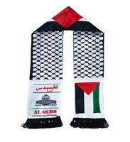 Pas cher 14x135cm Palestine Drapeau Écharpe Palestine Écharpe