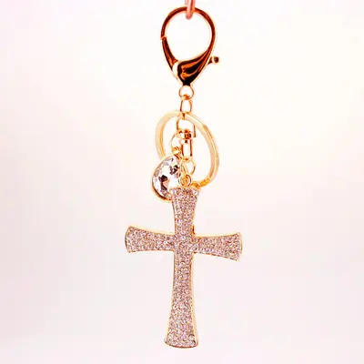 Catholic Religious Jewelry Cross Mini Bible Pendant Handmade Keychain Multi Purpose Personalized Keychain