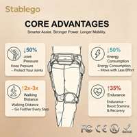 Exosquelette de course en plein air pour les trajets quotidiens, absorption des chocs, cadre de soutien pour le sport et le jogging, directement de l'usine