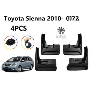 Garde-boue pour Toyota Sienna 2010-2017, déflecteurs de pneus en plastique noir pour la protection des roues avant et arrière de la voiture - Product Image 5
