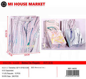 Borsa regalo Mi House Market 32x11.5x42.5 cm, borsa regalo in carta alla moda per confezioni regalo - Product Image 1