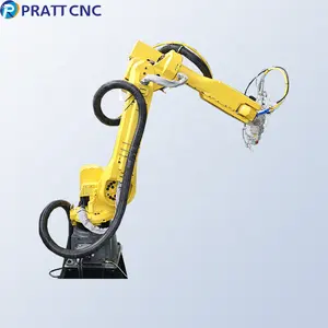 Machine de soudage laser à fibre de métal à bras robotique Pratt Laser 6 axes/bras de robot industriel 6 axes produit de découpe laser CNC