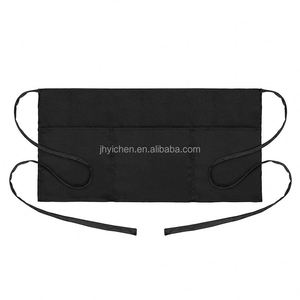 Delantal de Algodón Reutilizable de Alta Calidad y Duradero para Chefs y Camareros, con Impresión de Logotipo Personalizado, Lavable, con Dos Bolsillos en la Cintura - Product Image 3