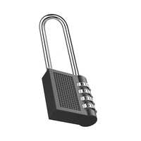 XMM-8073 gros longue manille antivol 4 codes mot de passe cadenas robuste antirouille cadenas pour valise en toute sécurité