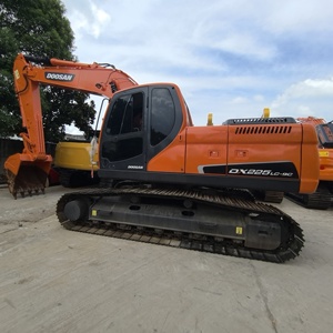Excavadora de orugas Doosan DX225LC 22ton usada de alta calidad recién llegada, con buenas condiciones para la Venta barata - Product Image 3