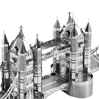Rompecabezas Metálico 3D del Puente de la Torre de Londres de Piececool, Kit de Modelo para Ensamblar, Manualidad Educativa para Adultos, Regalo