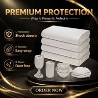 Papier d'emballage ciré spécial pour la protection des objets artisanaux en verre et en céramique, feuilles de papier journal de luxe personnalisées 42 g/m²