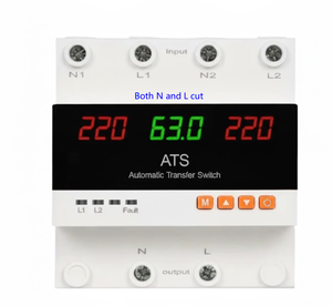 Interrupteurs automatiques d'usine directe, interrupteur <span class=keywords><strong>de</strong></span> transfert bidirectionnel ATS 220v, interrupteur <span class=keywords><strong>de</strong></span> transfert solaire avec <span class=keywords><strong>coupure</strong></span> N et L, 4p 63a pour le marché irakien - Product Image 2