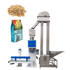 Semi Automation Packaging Resin Particles 25kg 50kg Bags Color Sand Food Pack Seed Granular Pellets Packing Bagging Machine