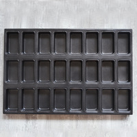 Plateau de cuisson en acier aluminisé antiadhésif de 21 tasses commercial personnalisé mini moule à cupcake rectangle plateau de cuisson financier 600*400mm