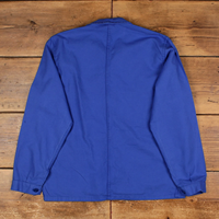 Veste de travail vintage française pour homme, en coton bleu, pour le travail