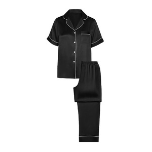 Pigiama da donna 100% seta di gelso, nuovo arrivo, in vera seta traspirante, lunghezza intera, personalizzabile con logo OEM, all'ingrosso per uso notturno e quotidiano - Product Image 5