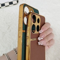 Coques de téléphone en cuir antichoc Tpu PC pour iphone 15 Samsung s21fe a71 google Pixel 7 Xiaomi 13 redmi 10