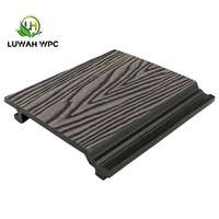 Panneaux muraux imperméables WPC de style design contemporain Revêtement extérieur grain de bois de forme carrée en érable