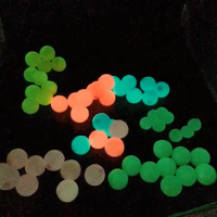 Boules murales adhésives lumineuses en gros, brillent dans le noir, en TPR, jouets en plastique, 6-6,3 cm, multicolores, pour usage intérieur, enfants
