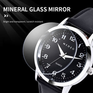 Montre de luxe à quartz, style sport, calendrier, lumineuse, 3 ATM, boîtier en acier inoxydable, bracelet en <span class=keywords><strong>cuir</strong></span>, étanche, montre de business - Product Image 3