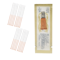 Aiguilles d'acupuncture faciale Sujok, 500 pièces, 0,30x13mm, manche en cuivre, aiguille d'acupuncture avec tube, Agujas De Acupuntura