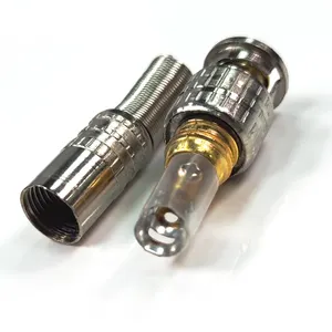 Nam RG59 RG6 đồng trục BNC pin kết nối cắm màn hình nam BNC kết nối CCTV cho RG cáp đồng trục Hội đồng kết nối BNC - Product Image 1
