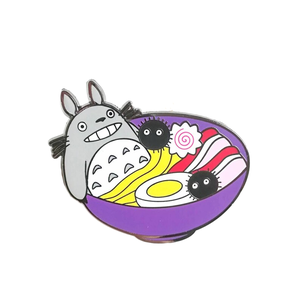 Tưởng tượng tùy chỉnh nghệ thuật sáng tạo ban đầu nhỏ được thiết kế phức tạp phim hoạt hình Totoro Ramen mì đặt chân men Hợp kim kẽm - Product Image 3