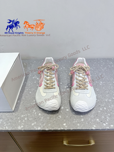 Chaussures décontractées en cuir véritable pour femmes de haute qualité, style américain populaire, design patchwork, amortissantes et anti-odeur - Product Image 2