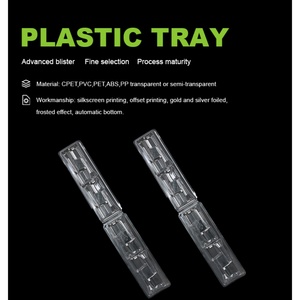 Barquette en plastique PET jetable de 25*6*3 cm avec logo personnalisé pour tête de brosse à dents électrique - Emballage électronique ménager - Product Image 2