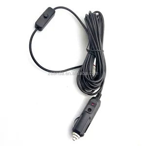 Customized car cigar lighter switch Cable electric cigarette lighter cable with switch
