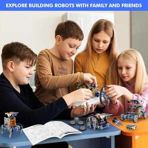 STEM 13-in-1 Education <b>Solar</b> <b>Power</b> Robots Toys DIY Educational Toy Science Robotics Set Birthday Gifts for Kids - Product Image 6