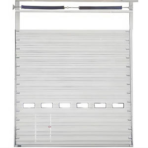 <span class=keywords><strong>Porte</strong></span> <span class=keywords><strong>sectionnelle</strong></span> industrielle rouge de Fire-Engine <span class=keywords><strong>pour</strong></span> caserne de pompiers, isolation, coupe-feu, résistant au vent, OEM - Product Image 3