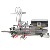 Machine de remplissage automatique de liquides à 4 buses pour le lait, l'eau, les produits chimiques liquides, le jus, le savon, l'eau de Javel, le détergent, la mousse, les bocaux en verre