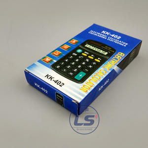 Calculatrice électronique Kk-402, Mini calculatrice portative noire en matériau Abs, 116x64x20mm, alimentée par batterie, pour usage au bureau - Product Image 5