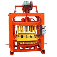 Machine à fabriquer des pavés autobloquants en ciment à prix abordable, modèle QT4-40, petite machine manuelle pour la fabrication de blocs creux en béton