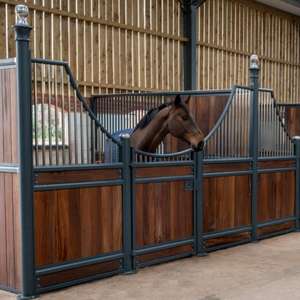 TY-A gülümseme tasarım at istikrarlı abd'de popüler lüks bambu at durak ön paneller binicilik Barns için istikrarlı galvanizli - Product Image 5