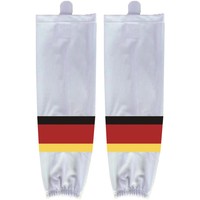 Chaussettes de hockey sur glace d'entraînement rayées de performance en gros pour jeunes et adultes, automne, 100% polyester