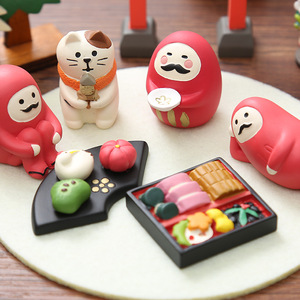 Japanese Zakka Resin Figurine Set Animal Shape Handmade Home Decoration Craft Item - Product Image 3