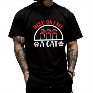 T-shirt unisexe à imprimé amusant, 100% coton, décontracté, 180 grammes, respirant, col rond, cadeau pour papa, vêtements essentiels, hauts pour hommes - Product Image 1