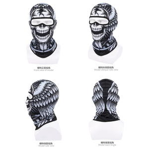 Masker Tengkorak Bernapas Cepat Kering, Penutup Kepala Bersepeda Olahraga Luar Ruangan Pria dan Wanita, Syal, Penutup Leher Tahan Angin Sepeda - Product Image 2